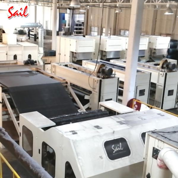 Changshu Sail non-woven polyester fiber carding machine with interlock carding wire
