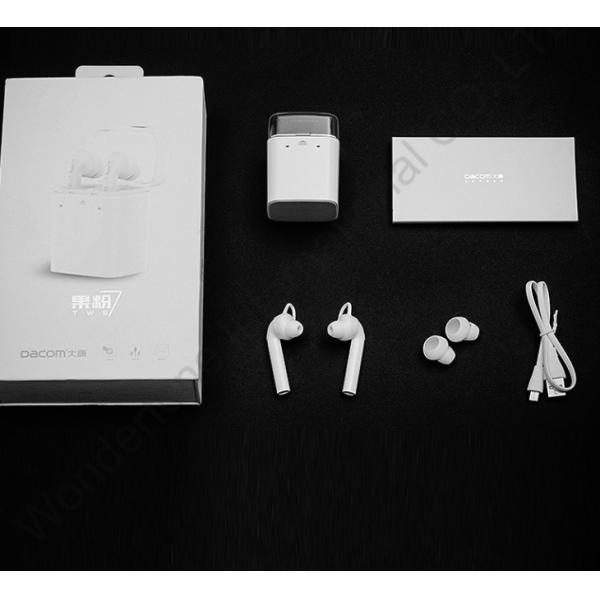 White Mobile Phone Accessories Wireless Bluetooth Earphone With Power Bank
