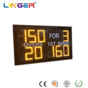 China Small Model Digital Cricket Scoreboard In Yellow Color With IR Hand Held Remote Control on sale