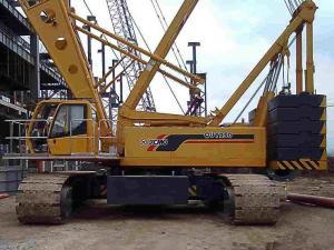 China Durable Construction Site Mobile Hydraulic Crawler Crane , QUY250 XCMG Crawler Crane on sale