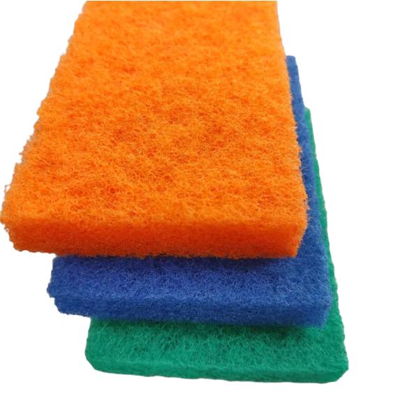 Yellow-Green-Blue Nylon Scouring Pad Cleaning Block Soft-Foaming Convenient To Use Pop Kitchen Cleaning Product Huge Output