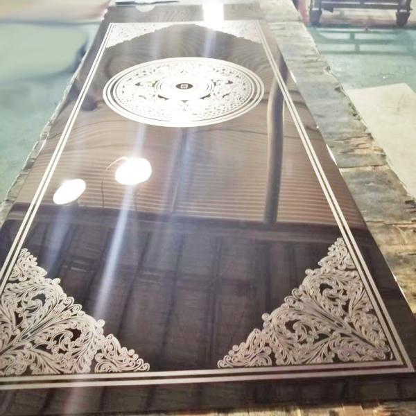 Quality 4x8 201 304 316l Mirror PVD Color Etched Stainless Steel Sheet For Elevator Door Custom for sale