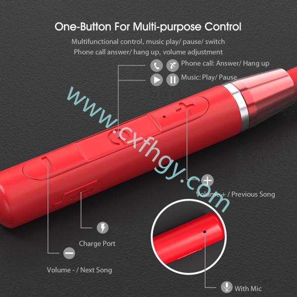 Cxfhgy Lenovo Earphone Bluetooth5.0 Wireless Headset Magnetic Neckband Earphones IPX5 Waterproof Sport Earbud with Noise