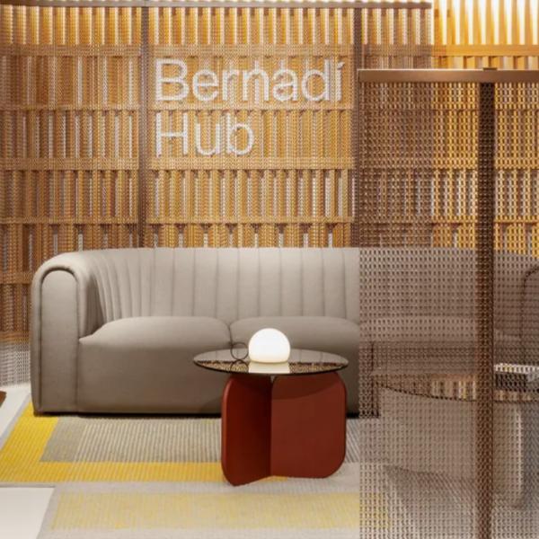 Silver Aluminium Chain Curtain Semi Private Aluminium Link Ceiling