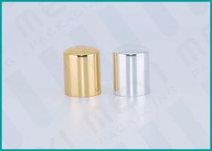 China Gold / Silver Aluminum Cosmetic Bottle Caps For Luxury Perfume Bottle on sale
