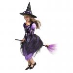 China Stylish GIRLS Witch Costume for Halloween Rave Party Children's Dress School Activity for sale