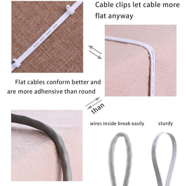 Cat6 Flat Ethernet Cable 1m LSZH Shielded RJ45 Patch Cord