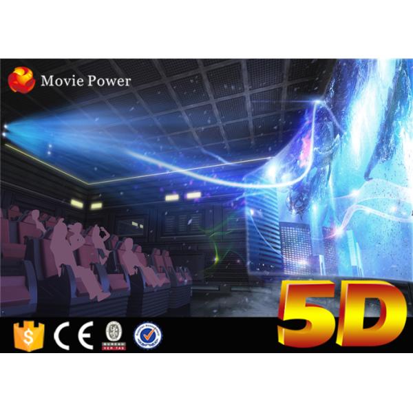 200 Seats Electric System 3 DOF Large Scale 4D Movie Theater with Rain Effects and Moving Chairs