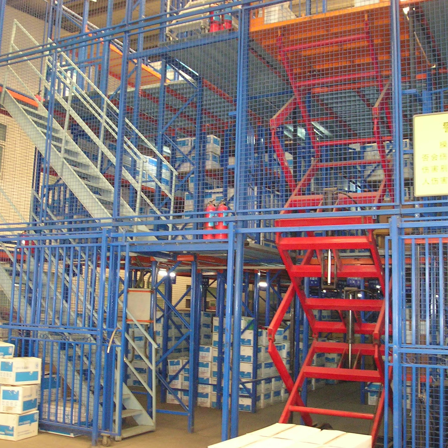 Wholesale Corrosion Protected Mezzanine Storage Rack , Warehouse Multi Tier Mezzanine Floor from china suppliers