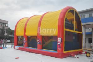 China Indoor / Outdoor Kids Inflatable Playground Equipment With Cover on sale