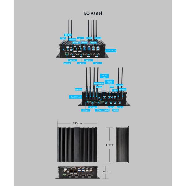 B500 5G AI-enabled Edge Computer Hexa-core RK3399 Pro processor 3.0 TOPS Al Computing