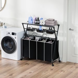 Wholesale Household Wire Metal Laundry Basket Iron Clothes Hamper 807x432x134mm from china suppliers