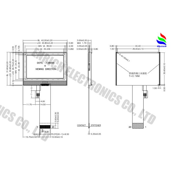 1.8 Inch 128x64 Graphic Lcd Display Module Arduino Graphic Lcd ST7567
