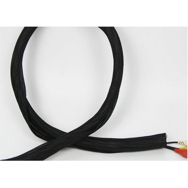Cable Harness Self Wrapping Split Braided Sleeving 5mm Side Entry Acid Resistant