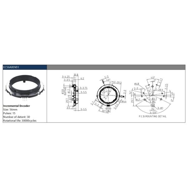 Dual Encoder with Analog Rotary Input and Waterproof Build