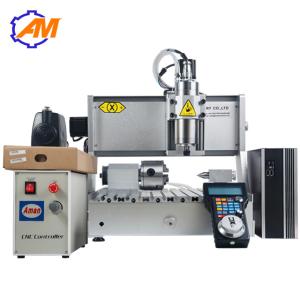 Wholesale AMAN 3040 metal cylinder cnc engraving machine cnc router best selling mini deaktop cnc router 4axis for hobby homemade from china suppliers