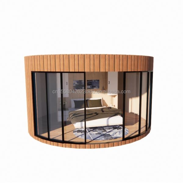 Modern Design Light Luxury Large Capacity Modular Round Tiny House Assembled with Light Steel and Sandwich Panel Material