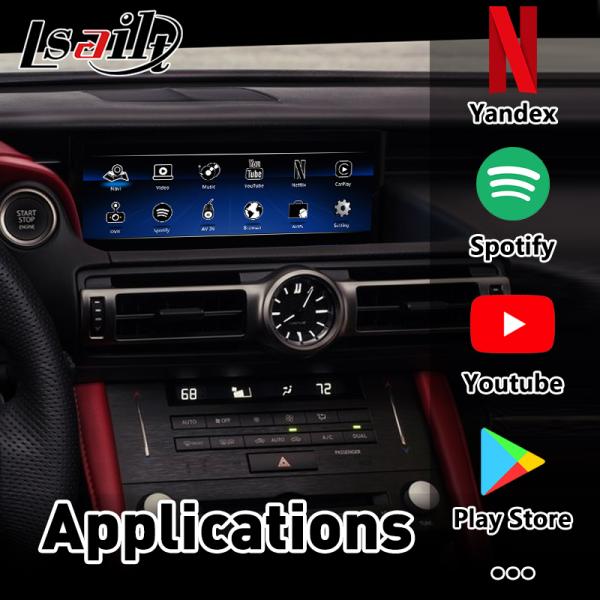 PDI Android 9.0 Lexus Video Interface for IS LX RX with CarPlay , Android Auto,NetFlix for RC300h 2013-2021 RCF