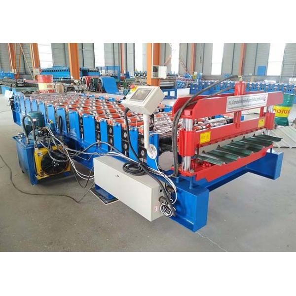 Trapezoid Roof Iron Sheet Making Machine Coil Inside Diameter 450-550mm Forming Steps 13