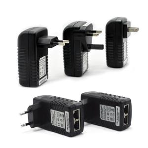 China Wall Mounted Poe Power Adapter Wifi Adapter Desktop Power Supply AU EU UK US Plug 12V - 48V on sale