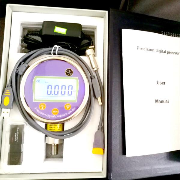 Quality High Precision Digital Pressure Gauge Data Logger Storage 50000 Datas for sale