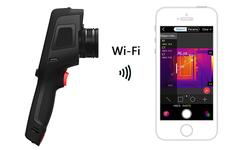 384×288 IP54 High Resolution Thermal Camera , Handheld Infrared Camera