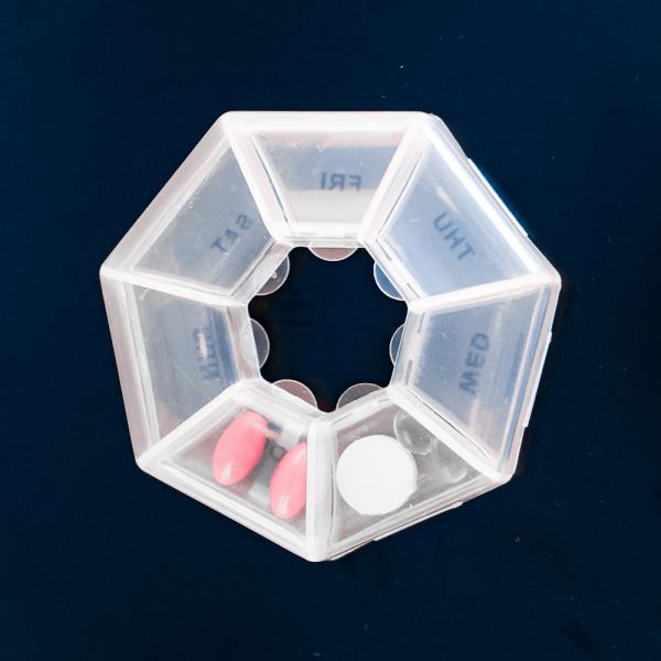 pill box 7 Grid Weekly Take Medicine Pill Box Organizer For Home And Travel Use