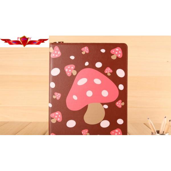 New Mushroom Ipad 2 3 4 PU Cover Cases Smart Sleep/Wake Up Function Three Holder