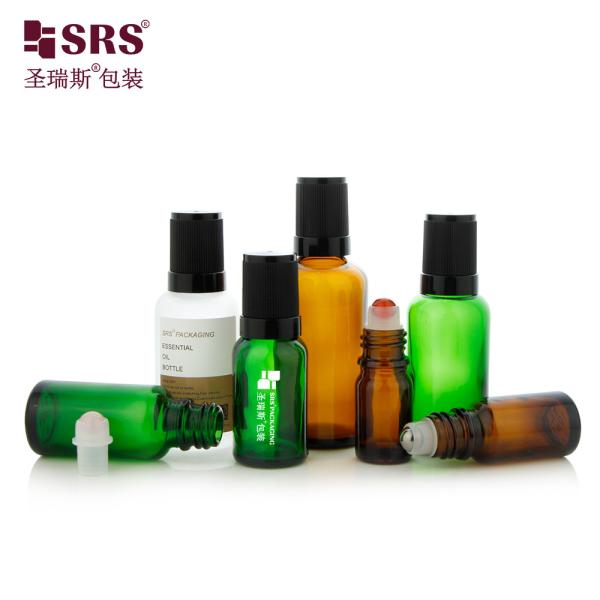 BLPF 5ml 10ml 15ml 20ml 30ml 50ml 100ml Round Boston Glass Roll On Bottle With TE Tamper Evident Cap For Essential Oil