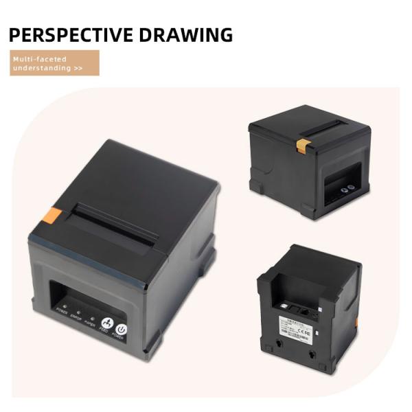 80mm Thermal Printers for Novelle Courier Invoice Bill Barcode and Smart Phone/Computer Support