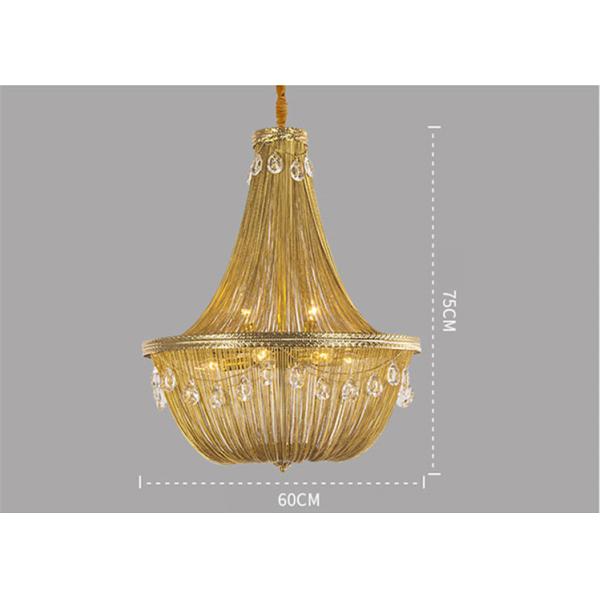 Crystal Hanging chain pendant light chandelier Lamp Fixtures (WH-CC-18)