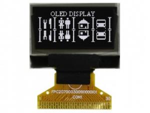 Wholesale PMOLED Display 0.96 Inch 30 Pins 128x64 Dots Oled Lcd Display White I²C COG Graphic Monochrome from china suppliers