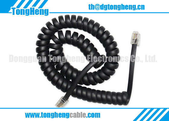 Good Price Crystal Plug Mounted Spiral Power Cord