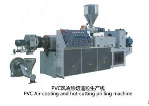 Wholesale Conical Twin Screw PVC Plastic Scrap / Flakes Pelletizing Recycling Machine Hot Cutting from china suppliers