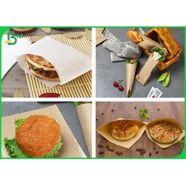 Uncoating Brown Color 70gsm 80gsm Food Grade Kraft Paper For Packaging Food
