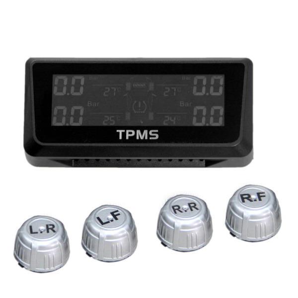 Solar Car TPMS Kit Tyre Pressure Monitoring TPMS Sensor Tool with Internal sensors
