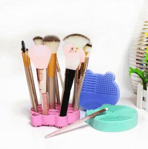 Wholesale OEM No Deformation Bear Shape Silicone Makeup Brush Holder from china suppliers