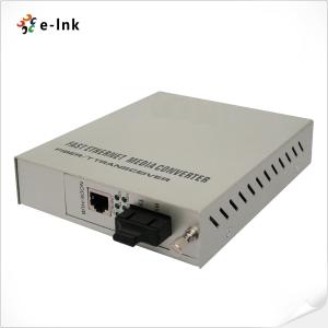 China 10/100/1000M GigE Media Converter Multi-mode Dual-Fiber 550m SC Connector on sale