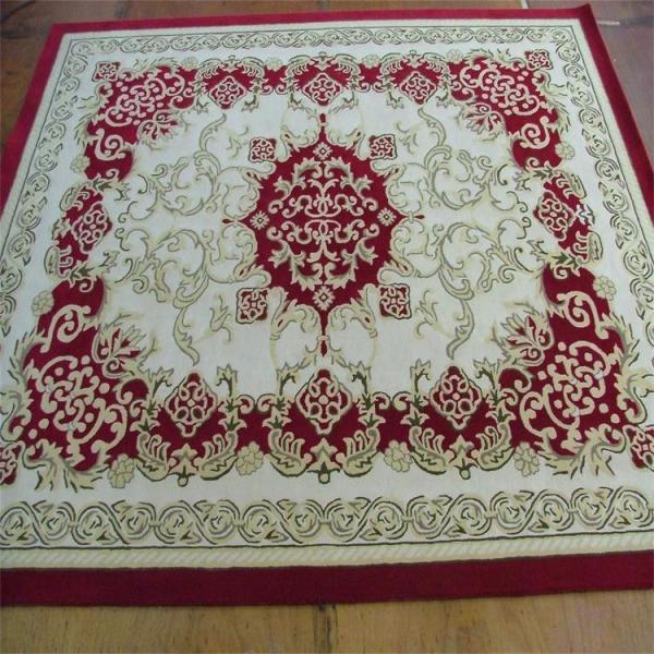Large Wool Floor Rugs Chinese Style Durable Feature Absorb Dust Function