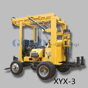 China xyx-3 versatile drilling rig , with hydraulic drill tower and hydraulic feed system on sale