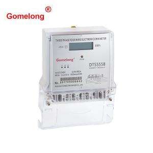 China DTS558 1.5(6)A LCD display Three Phase Digital Kwh Meter with CT on sale