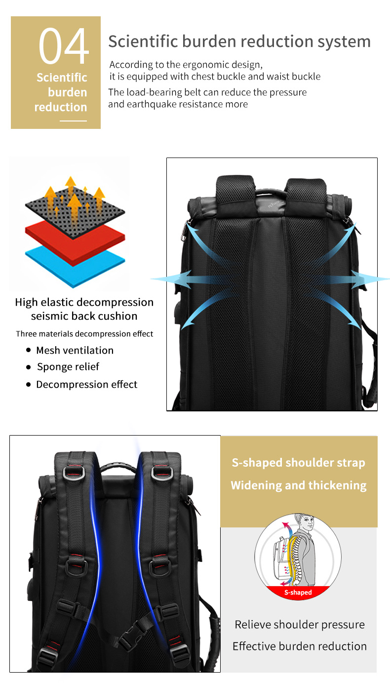 Customizable 70Litre Super Large Backpack Travel Hiking Backpack For Men