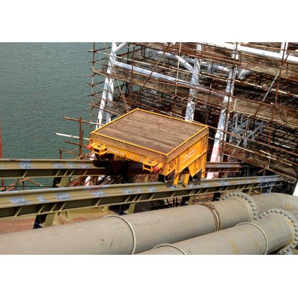 shipyard apply rail wagon on tracks