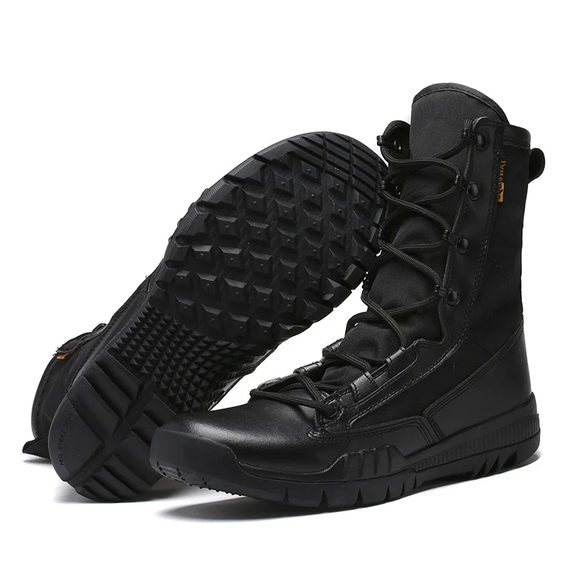 Black Mens Brown Military Boots Desert Ultralight Breathable High Top Tactical