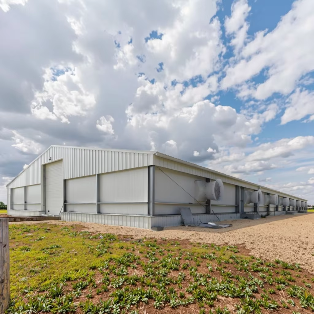 Wholesale Custom Prefab Steel Poultry Shed Q235B Q355 Galvanized from china suppliers