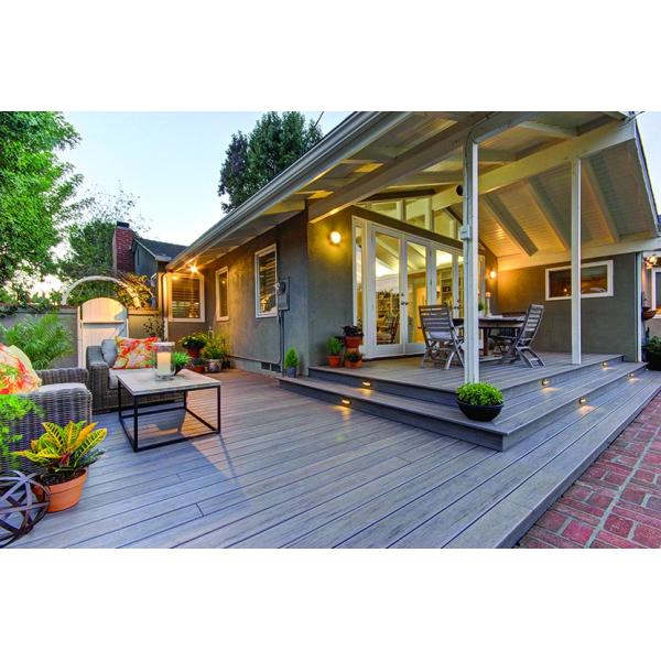 Uv Resistant Fireproof Decorative Wall Panel HDPE Wood Eco Hollow Decking Boards