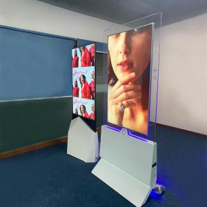 China RTC Clock Double Sided Digital Signage Interactive Touch 55in on sale