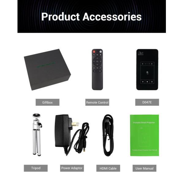 Best Selling Android DLP Video Projector DLP 4K Smart Portable Short Throw Multimedia Mini Pocket Projector