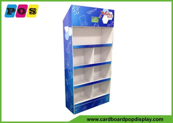 Quality POS Store Cardboard Display Stands With 4 Trays Shelf And 10 Inch LCD Screen FL168 for sale