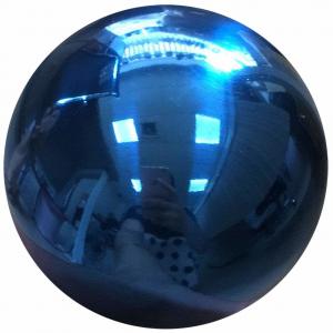 China Gazing Mirror Hollow Steel Sphere , SS Hollow Ball 10 250MM Rainbow Blue on sale